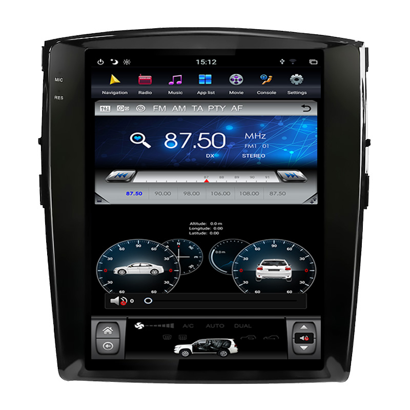 Mitsubishi Pajero V93 V97 Rockford Tesla style 12.1 inch Android Car DVD Player 
